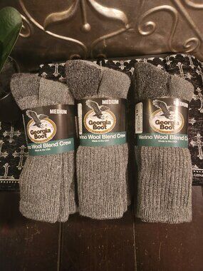 Georgia boot socks merino wool medium M total of 9